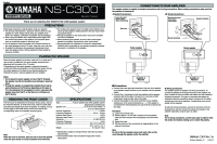 Yamaha NSC-300-Owners-Manual